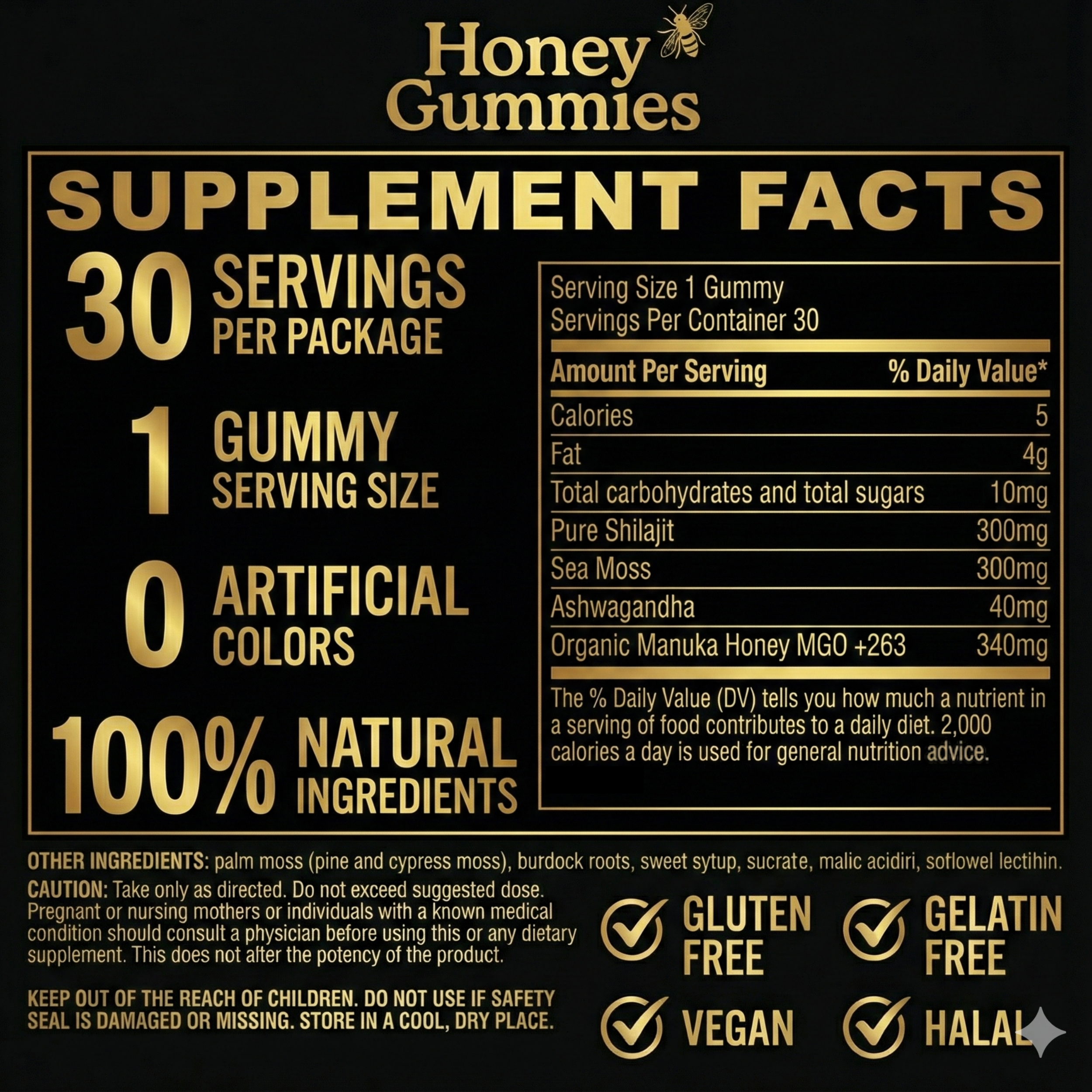 Honey Gummies™ 4-in-1 Wellness Gummies